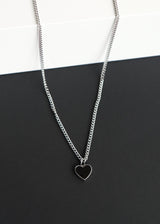 Silver Heart Pendant Necklace