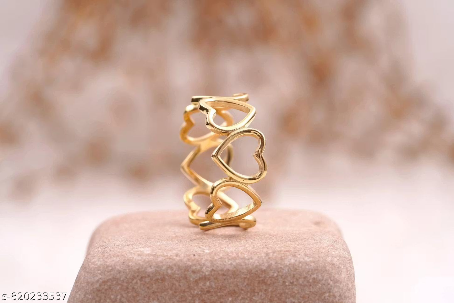 Interlocking Hearts Eternity Band Ring