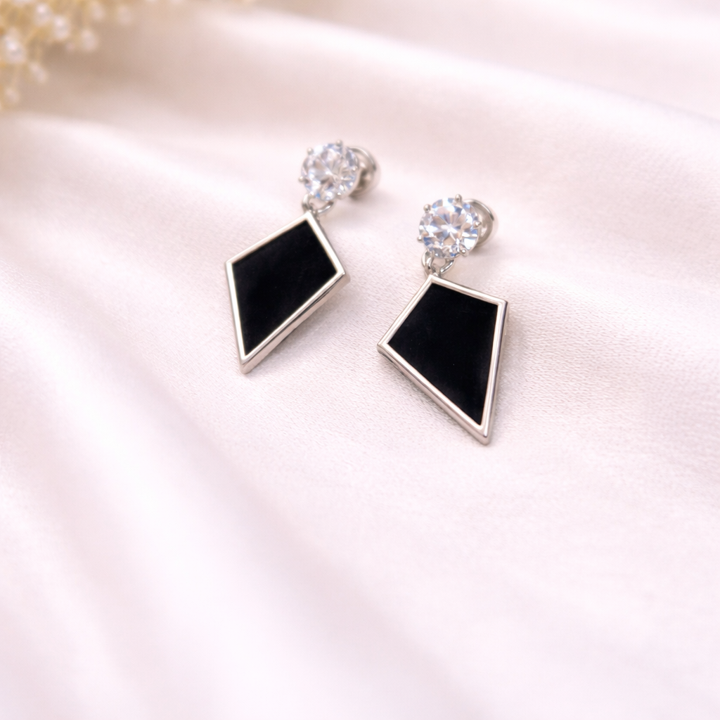 Triangle Diamond Earrings